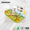 2015 fabricante profesional de la venta caliente PVC no tóxico play mat, estera antideslizante del bebé del PVC que se arrastra para el jardín de la infancia